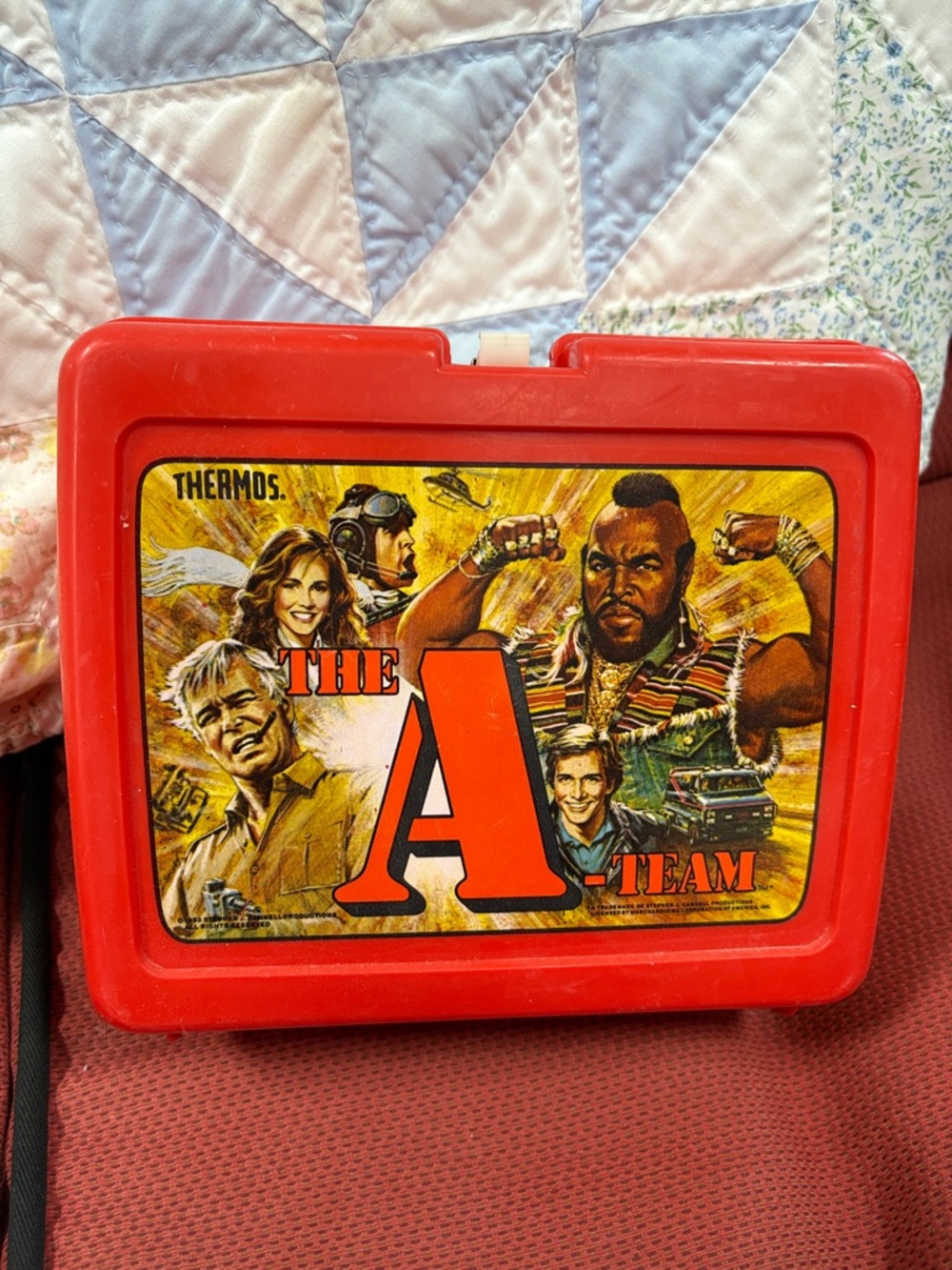 Thermos Red The A-Team Graphic Lunchbox